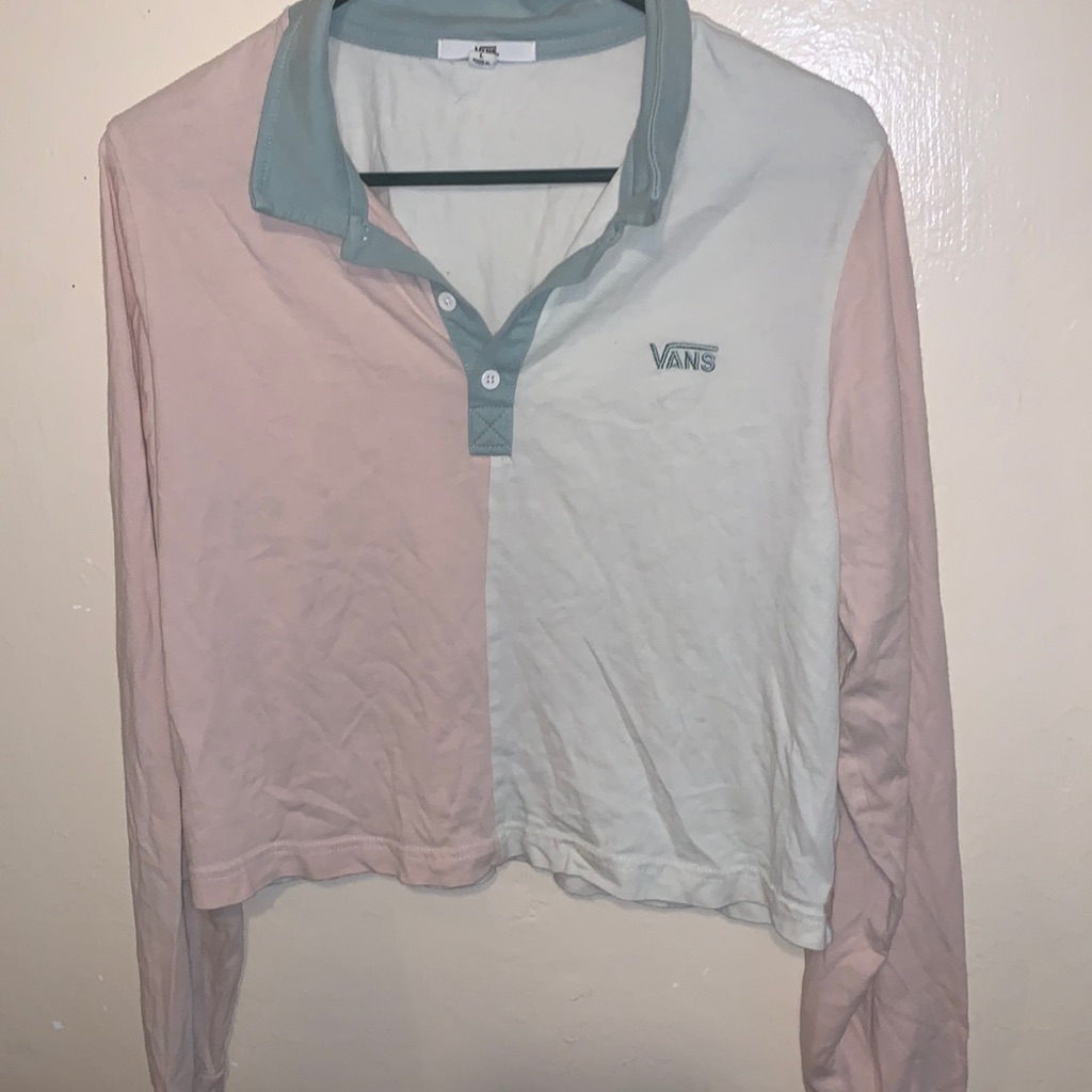 Van’s Pink And White Skate Shirt